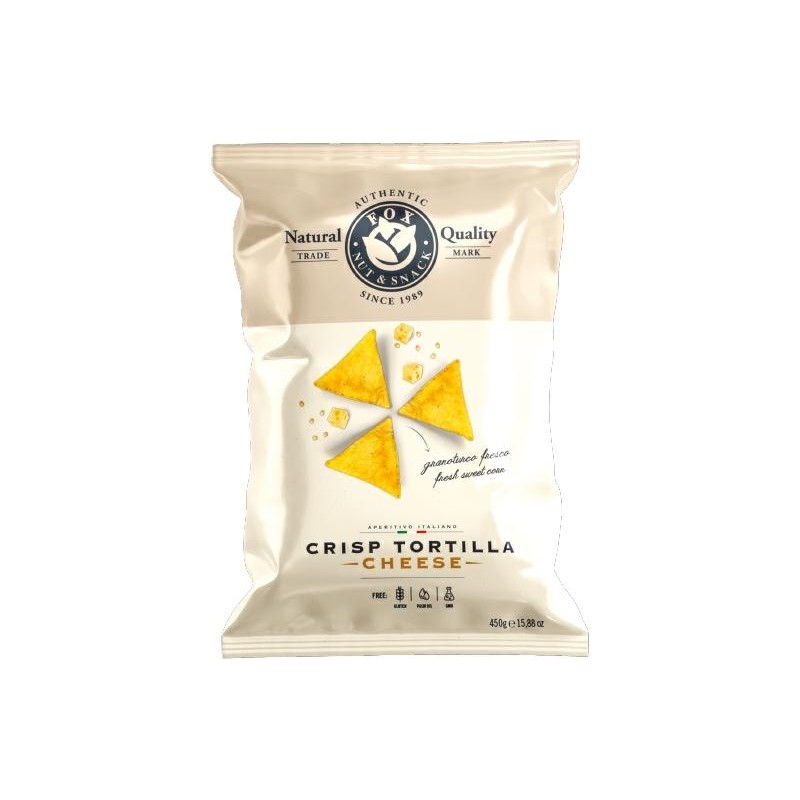 Tortilla al Formaggio Fox: Snack Croccante da 450g per Ogni Occasione