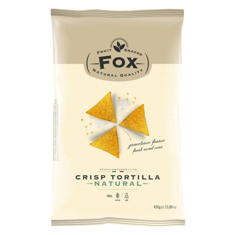 Tortilla Chips Naturali Fox: Gusto Autentico in Confezione da 450g