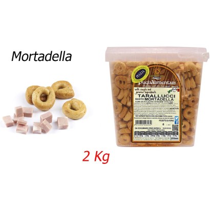 Puglialimentari Tarallucci Gusto Mortadella Secchiello da 2 Kg