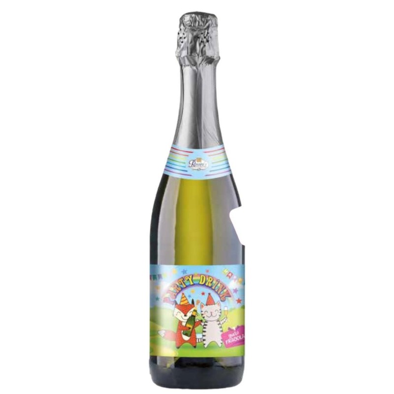 Party Drink Spumante Analcolico per Bambini Gusto Fragola 750 ml