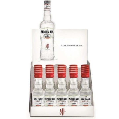 Sambuca Molinari Espositore da 25 Bottigliette da 3 cl