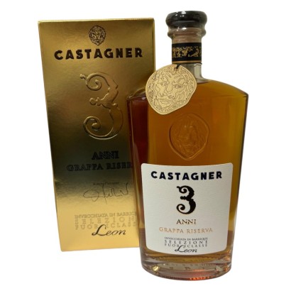 Grappa Riserva 3 Anni Astucciata cl 70 Vol 38% Castagner