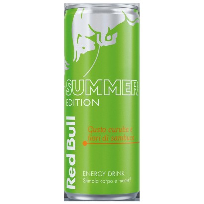 Red Bull Energy Drink Summer Edition Gusto Curumba e Fiori di Sambuco 24 Lattine da 250 ml