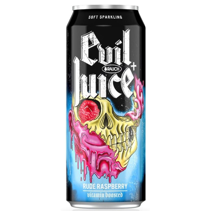 Rauch Evil Juice Rude Raspberry Bevanda al Gusto Lampone Lattine da 0,5 L Halloween