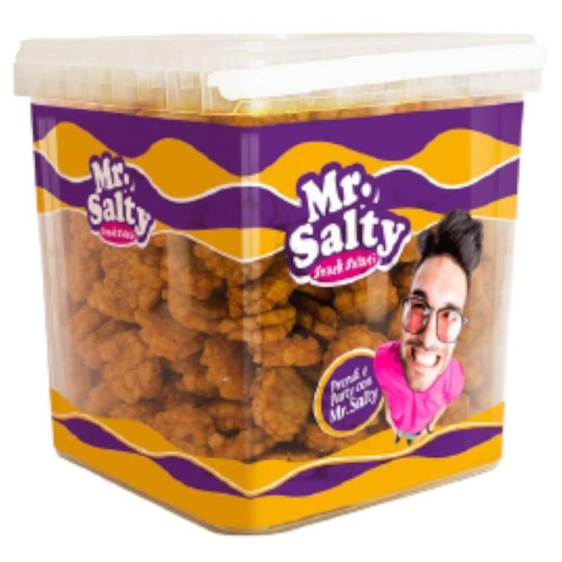 Mr. Salty Snack da Aperitivo Rice Chili Crackers Secchiello da 1 Kg