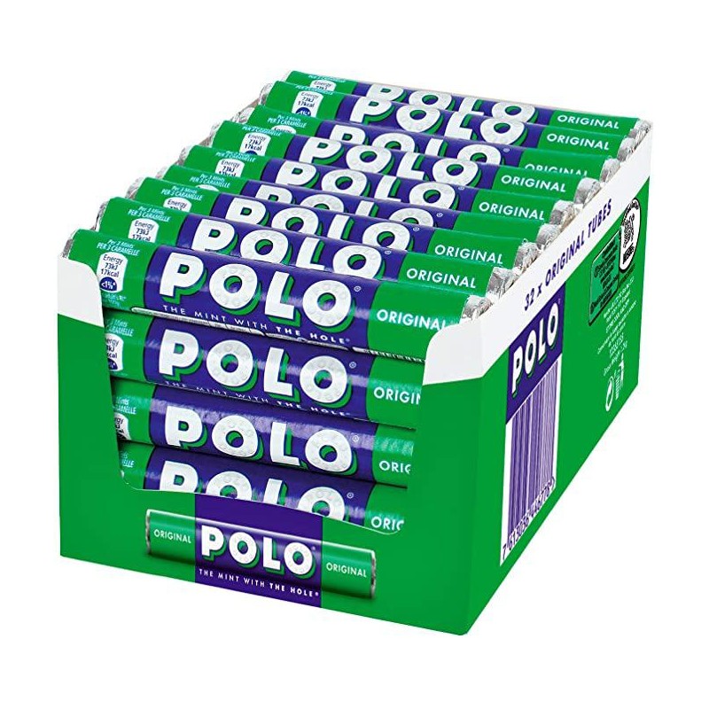 Nestle' Polo Tubo Caramelle alla Menta 32 pezzi da 34 grammi