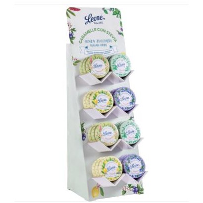 Expo Pastiglie Leone Assortite Click Clack Stevia gr.30x24