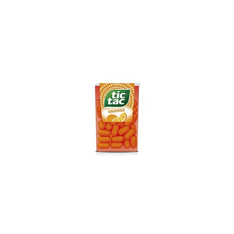 Tic Tac Orange Confetti Gusto Arancia Confezione da 24 Astucci da 18 gr