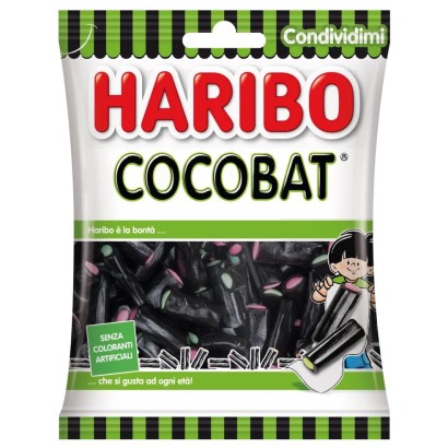 Haribo Caramella Cocobat Liquirizia Ripiena  busta da 100 grammi