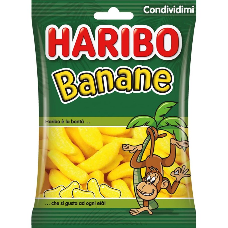 Haribo Caramelle Bananas Busta da 100 grammi