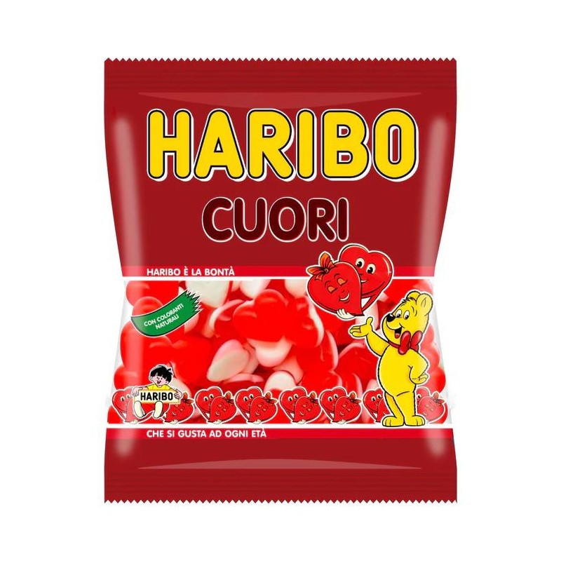 Haribo Caramelle Cuori Busta da 100 grammi