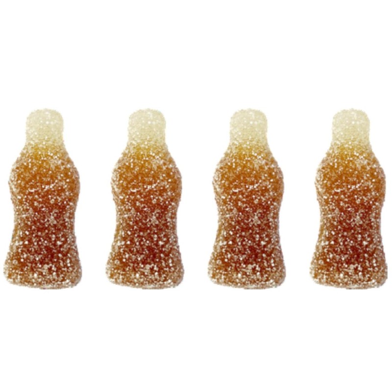 Haribo Bottiglie Cola Medie Effervescenti Caramelle Gommose Gusto Cola  Busta da 2 Kg