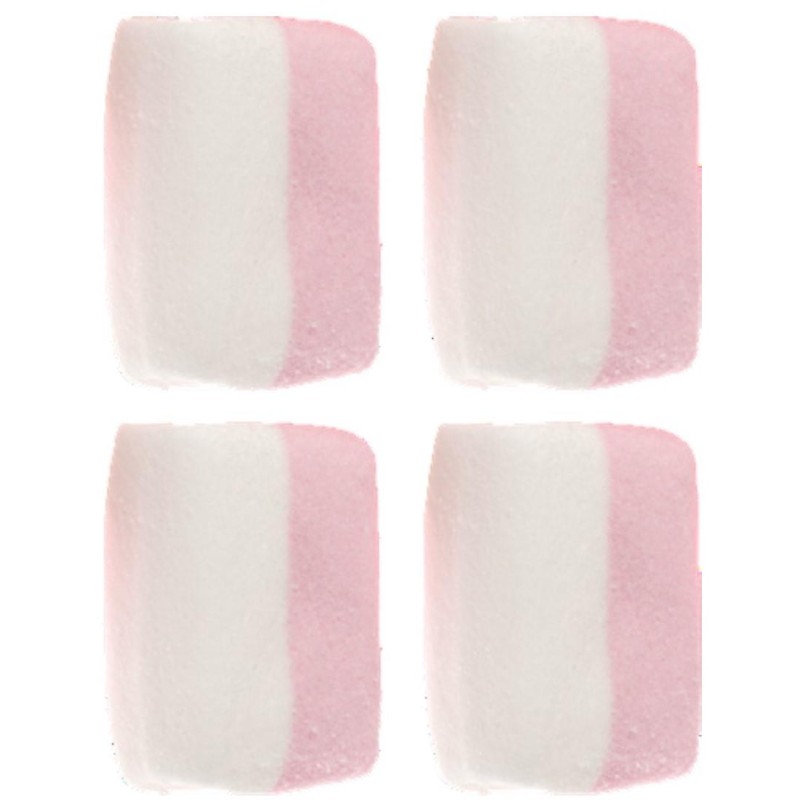 Haribo Chamallows Tubetto Marshmallows Bianco e Rosa Busta da 1 Kg