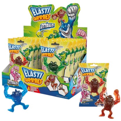 Elasti Gummies Caramelle Gommose Elastiche con Personaggi 12 x 50 gr