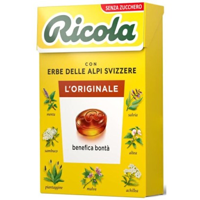 Ricola L' Originale 1 Astuccio da 50 grammi Caramelle Balsamiche Senza Zucchero