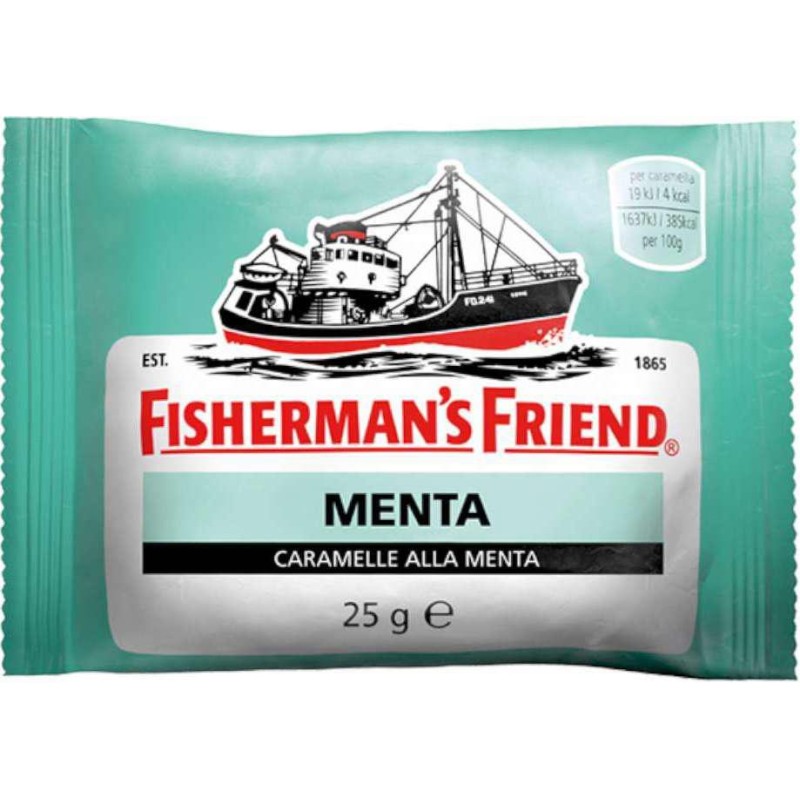 Caramelle FISHERMAN'S Gusto Menta 24 x 25 grammi.