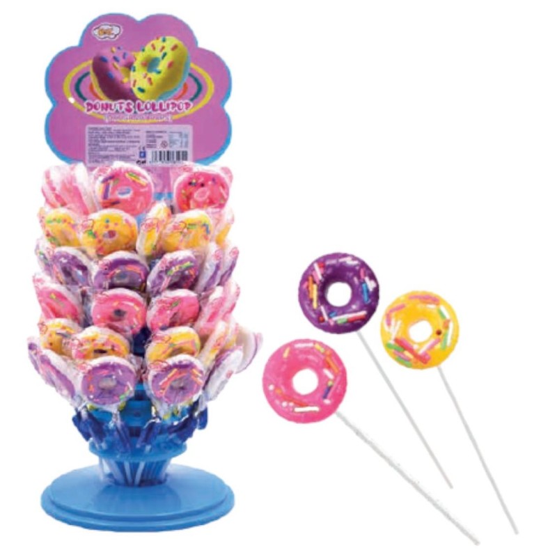 Donuts Lollipop Joygum gr.15x72pz