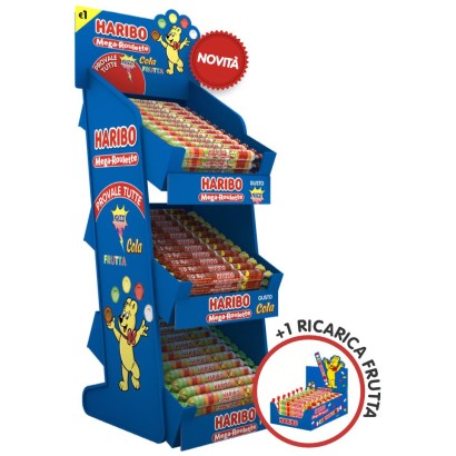 Haribo Expo Mega Roulette 3 + 1 Ricarica Omaggio 4 Confezioni da 40 pz x 45 gr