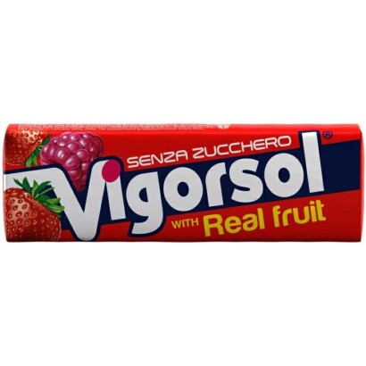 Vigorsol Real Fruit Chewing Gum Stick 40 pezzi