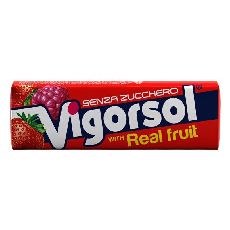 Vigorsol Real Fruit Chewing Gum Stick 40 pezzi