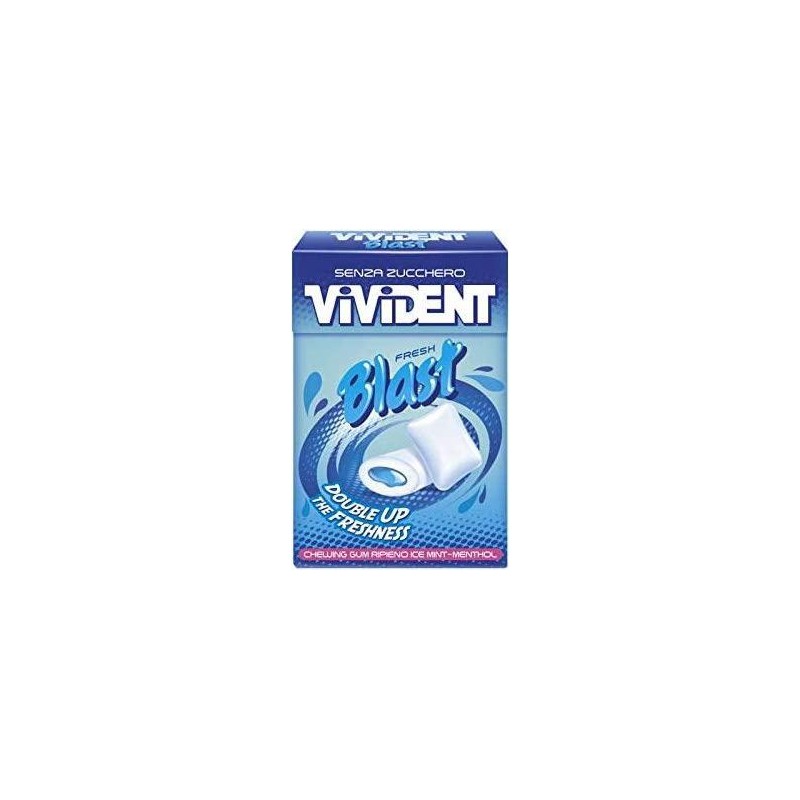 Vivident Blast Ice Mint Caramelle Menta Forte Astuccio 20 pezzi