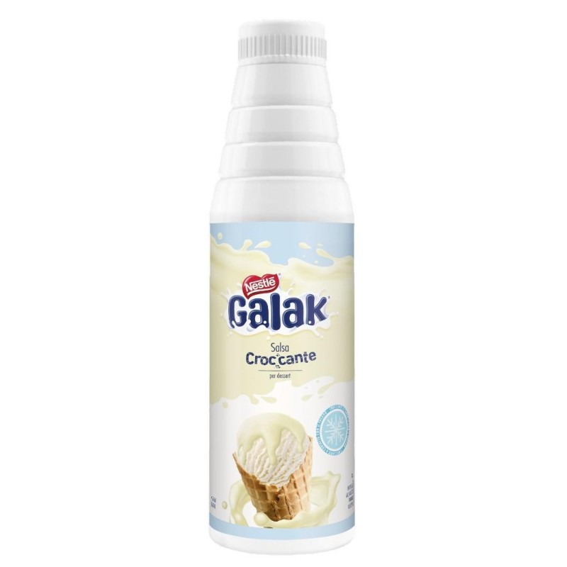 Nestlè Galak Salsa Croccante per Dessert Bottiglia da 950gr