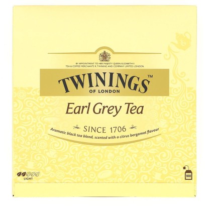 Twinings Earl Grey Tea Classic Te Nero Confezione da 100 Filtri