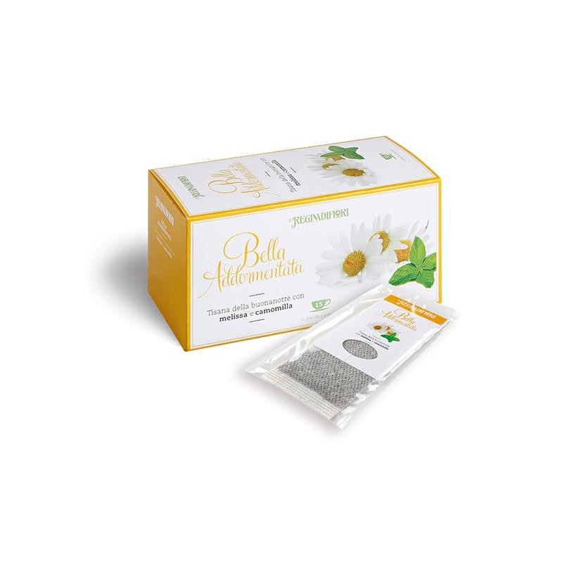 Tisana Bella Addormentata 15 filtri  con Melissa e Camomilla Regina di Fiori