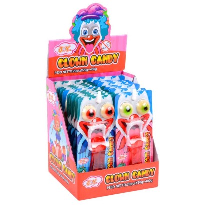 Halloween Clown Candy Occhi Pop Eye + Lingua + Dentiera gr.20x20