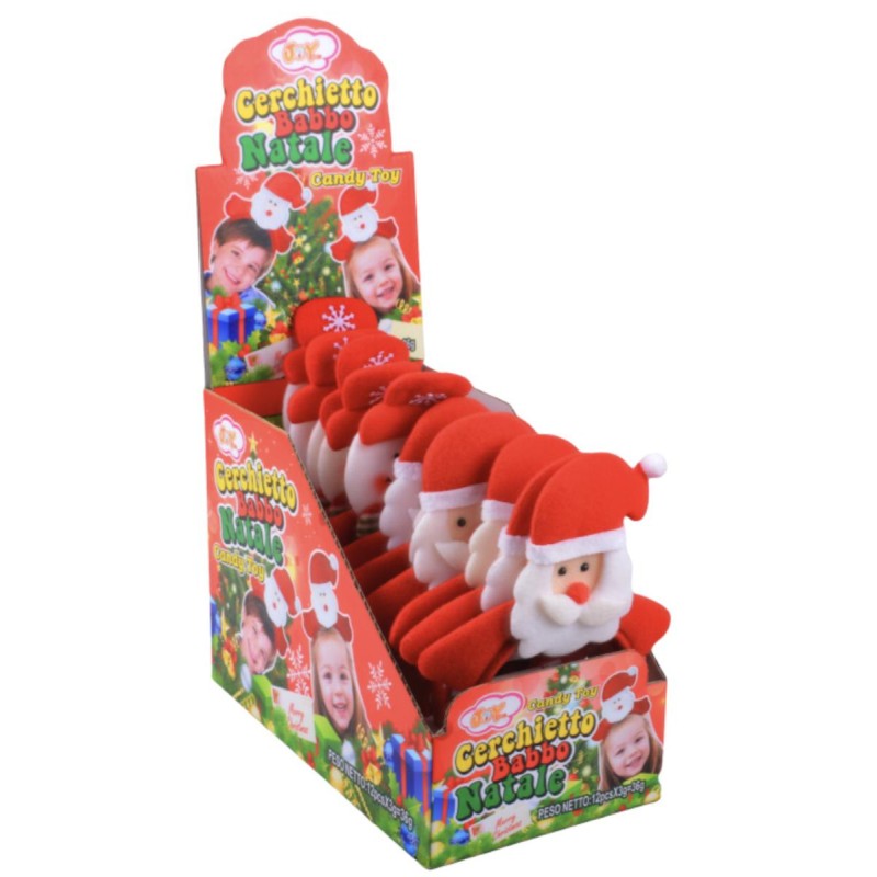 Babbo Natale Cerchietto x12 Joygum