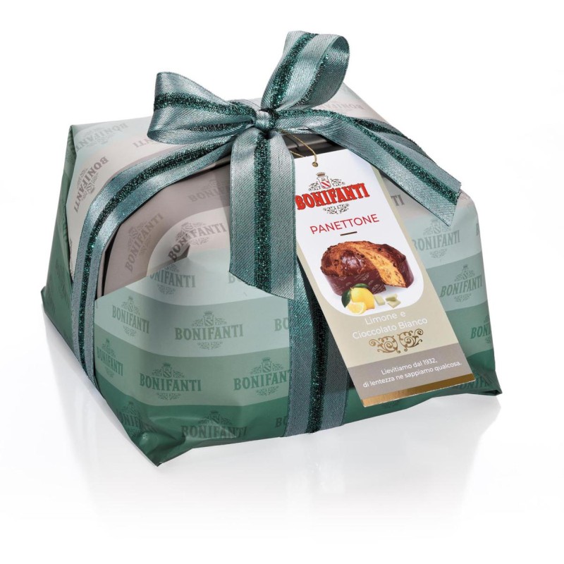 Panettone al Limone a Cubetti e Cioccolato Bianco gr.1000 Bonifanti