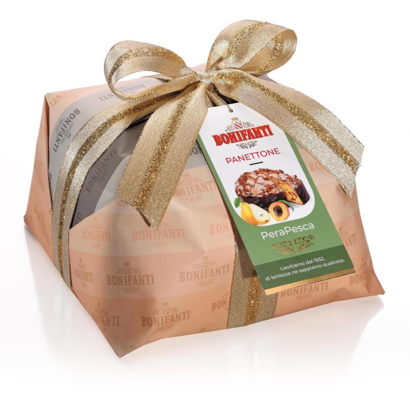 Panettone Pera Pesca gr.1000 Bonifanti