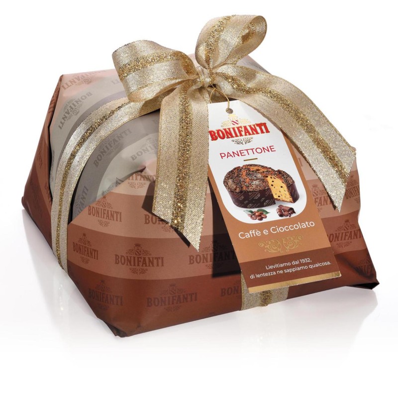 Panettone Glassato Caffe' E Ciocco Incarto Gr.1000 Bonifanti