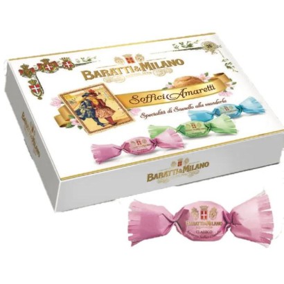 Baratti&Milano Soffici Amaretti alle Mandorle Scatola Regalo da 200 gr