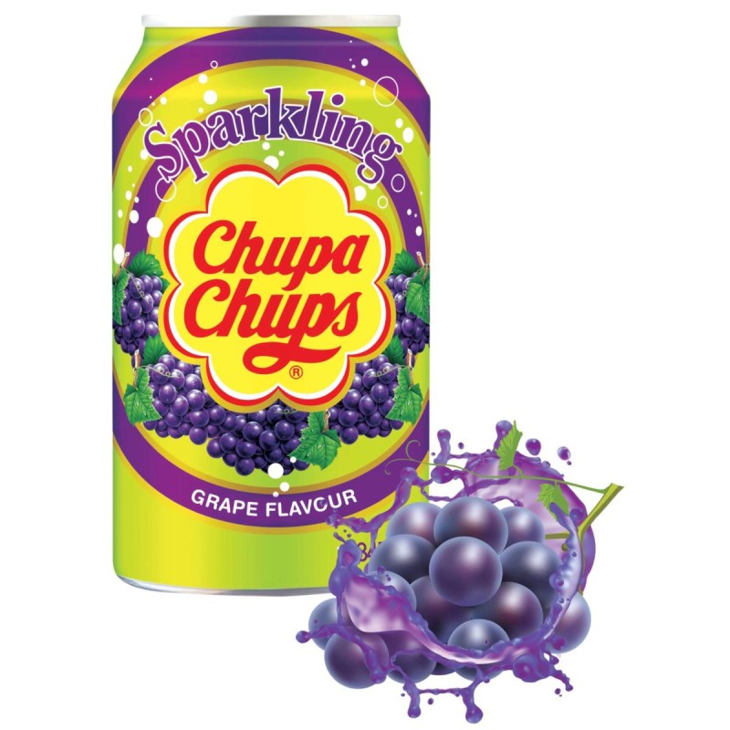 Chupa Chups Grape Flavour Bibita al Gusto Uva da 345 ml