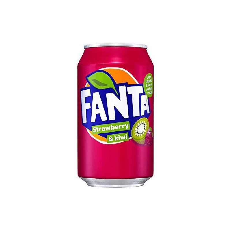 Fanta Strawberry Kiwi Bibita Gusto Fragola e Kiwi da 330 ml