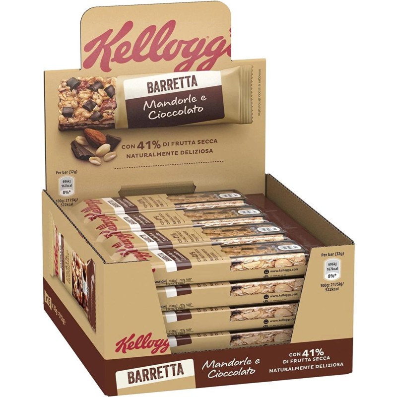 Kellogg's Barrette Mandorla Cioccolato gr.32x16