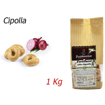 Puglialimentari Tarallucci Gusto Cipolla Busta da 1 Kg