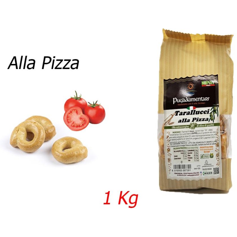 Puglialimentari Tarallucci Gusto Pizza Busta da 1 Kg