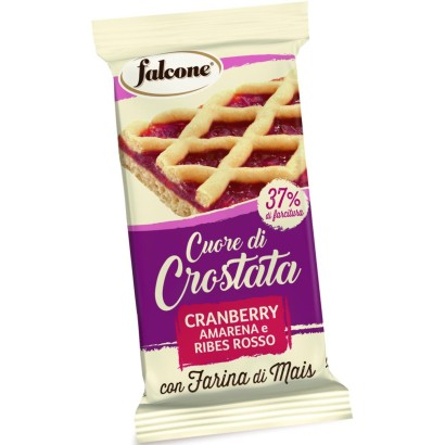 Falcone Cuor di Crostata Frutti Rossi Espositore da 13 pezzi da 60 gr