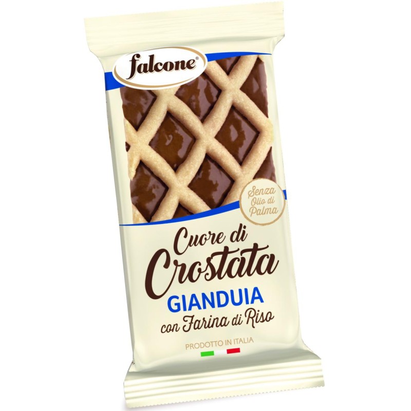 Falcone Cuor di Crostata Gianduia Espositore da 13 pz da 60 gr