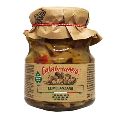 Calabriamia Le Melanzane - Vasetto in Vetro 285g - Gusto Autentico e Saporito della Tradizione Calabrese