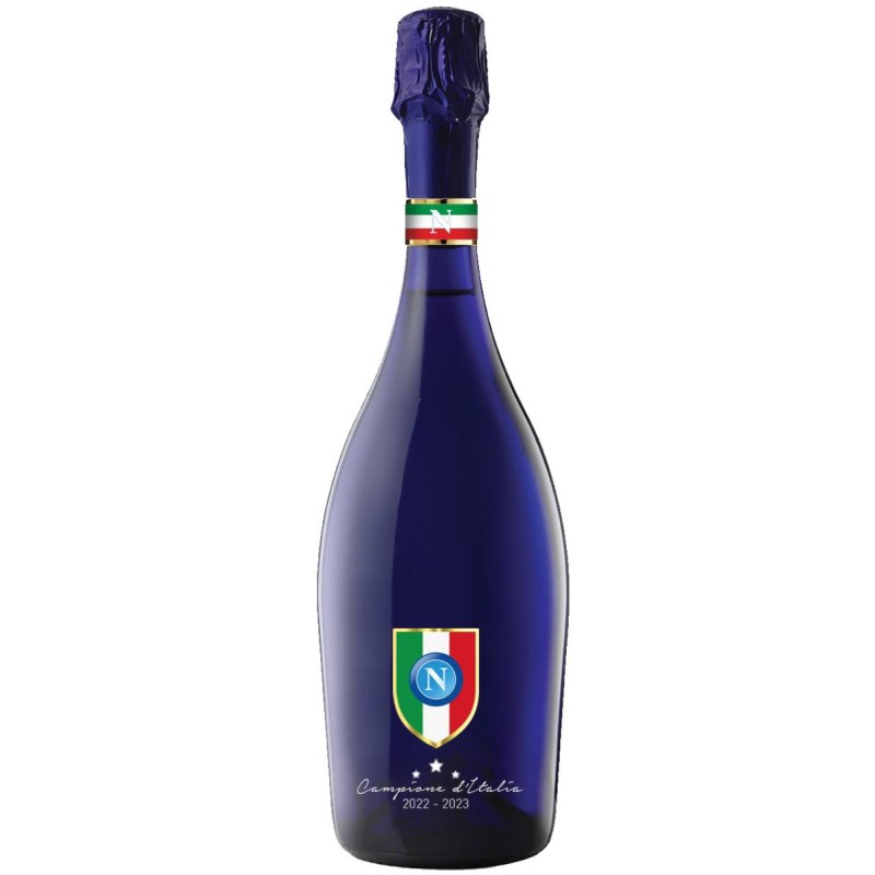 Prosecco DOC Spumante Brut Bottega Scudetto Napoli 75 cl Bollicine di Classe per Tifosi di Napoli