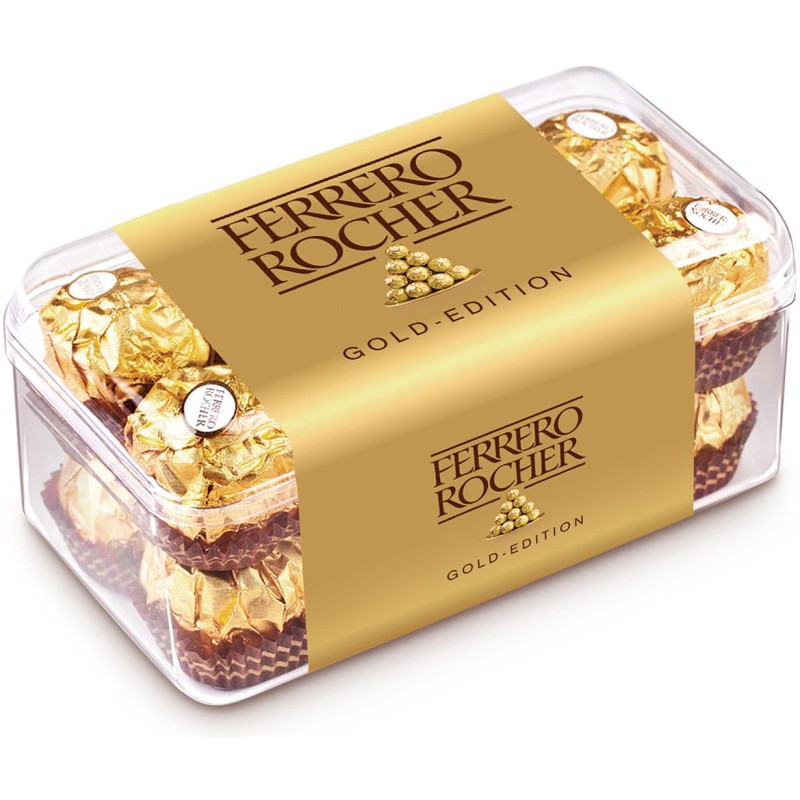 Ferrero Rocher Cioccolatini Ripieno Nocciola Confezione da 16 pz - 200 gr