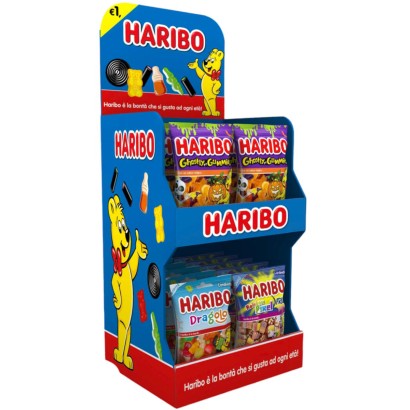 Haribo Expo da Banco Halloween 40 Bustine Pocket da 90 e 100 gr