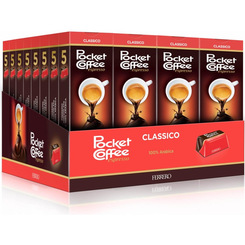 Ferrero Pocket Coffee Cioccolatini Ripieni di Caffe' T5x32