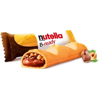 Ferrero Nutella B-Ready Snack Croccante Ripieno di Nutella Confezione da 36 pezzi