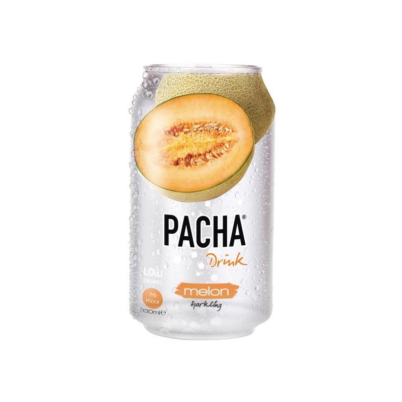 Pacha Drink Melon Bevanda Analcolica Gusto Melone Lattine da 330 ml