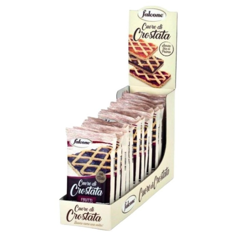 Falcone Cuore di Crostata Integrale ai Frutti di Bosco Espositore da 13 pz da 60 gr