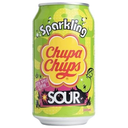 Chupa Chups Green Apple Sour Bibita al Gusto Mela Verde da 345 ml